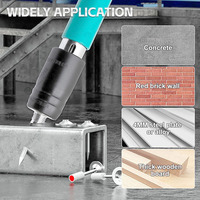 Pistola Clavadora de Concreto de Acero Inoxidable de Grado Industrial con 5 Velocidades Ajustables, Kit de Pistola Clavadora Manual para Trabajos de Bricolaje en Madera
