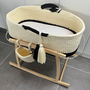 Cesta de algodón con cuerda <span class=keywords><strong>para</strong></span> cambiar pañales, regalo personalizado <span class=keywords><strong>para</strong></span> recién <span class=keywords><strong>nacido</strong></span> - Product Image 6