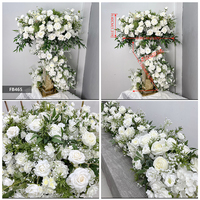 Bouquet de fleurs artificielles parfumées Lotus, orange vif et verdoyant, avec boule hautement réaliste pour la décoration de fêtes et d'événements