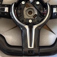 Volant en cuir et fibre de carbone personnalisé pour BMW M3 M5 F01 F20 F22 F25 F31 F30 F10 F32 E70 E81 E82 E90 E9 X3 F15 X1 X2