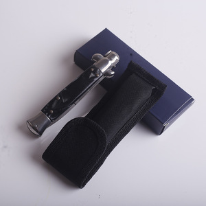 סכין טקטית מתקפלת להגנה עצמית של המאפיה האיטלקית, מתכתית, ניידת לשימוש חיצוני, קשיות גבוהה, עם נדן דרקון בוץ. - Product Image 4