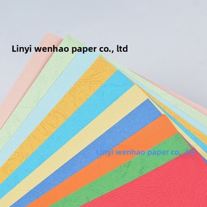 Nouvelles du printemps : Papier A4, 100 feuilles/paquet, reliure rectangulaire, emballage <span class=keywords><strong>en</strong></span> sachet, motif grain de cuir, pour loisirs créatifs et bricolage pour enfants - Product Image 2