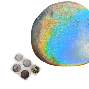 Poudre de paillettes holographiques argentées effet arc-en-ciel Mcess en gros, pigment holographique <span class=keywords><strong>extra</strong></span> fin brillant pour peintures automobiles <span class=keywords><strong>et</strong></span> slime - Product Image 3