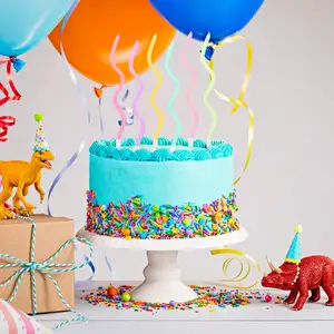 Metallic Cake Cupcake Kaarsen Lange Dunne Krullend Spoel Spiraal Cake Kaarsen Met Houders Twisty Verjaardag Kaarsen Voor Verjaardag