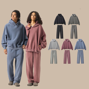 Sweat-shirt à capuche carré surdimensionné ample de qualité supérieure, lavage à l'acide, poids lourd 450 GSM, personnalisé en gros - Product Image 1