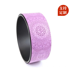 Roue de yoga Ningbo Science en liège PU 15 cm, aide pour les étirements dorsaux, pour la remise en forme et les exercices de mise en forme du corps - Product Image 1