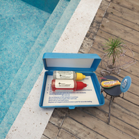 Kit de test de la qualité de l'eau de piscine, comprenant des réactifs de test du pH, du chlore résiduel et de l'OTTO, pour les spas et les piscines pour enfants