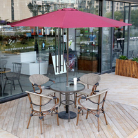 Chaise empilable en rotin pour restaurant extérieur, chaise de salle à manger empilable, chaises en rotin pour café extérieur – Vente chaude