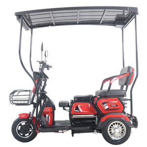 Hot <strong>Sale</strong> Solar Electric Tricycle With Canopy and Rain Cover Adult Three Wheeler 500W Adult <strong>Tuk</strong> <strong>Tuk</strong> With Baby Seat - Product Image 2