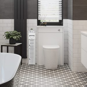 <span class=keywords><strong>Meuble</strong></span> d'angle de rangement noir <span class=keywords><strong>pour</strong></span> petits espaces, <span class=keywords><strong>meuble</strong></span> de salle de bain blanc, 2 portes, étagères, <span class=keywords><strong>meuble</strong></span> d'angle étroit sur pied, porte-<span class=keywords><strong>papier</strong></span> <span class=keywords><strong>toilette</strong></span> fin - Product Image 6