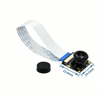 Kamera Mata Ikan Raspberry Pi 4 Night Vision 5MP OV5647 dengan Panjang Fokus yang Dapat Disesuaikan 70/95/160 Derajat