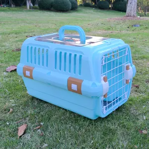 Going out Pet Airline Box Dog Carrying cat bag Wholesale Cat Travel box Large plastic cats cage
