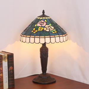 European Retro Cozy <b>Bedroom</b> Table <b>Lamps</b> Factory Direct Supply Creative Rose Design <b>for</b> Living Room Study Bar Counter - Product Image 2