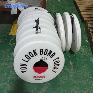 Caja de luz de proyección iluminada LED con forma personalizada, marco de aluminio, Material acrílico, letrero de tienda, Logo, letra, caja de luz colgante - Product Image 3