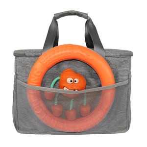 Large Pet Supplies Travel Tote, Detachable Bowl Holder, Fits Over Luggage Handle for Easy Travel - Product Image 6