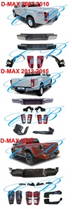 ใช้สำหรับ Isuzu D-MAX 2012-17ชุดกันชน<span class=keywords><strong>หน้า</strong></span><span class=keywords><strong>กระจัง</strong></span><span class=keywords><strong>หน้า</strong></span>กันชนหลัง Pick up ชิ้นส่วนรถยนต์โคมไฟท้ายไฟหน้า8-98222281-2 8-98222282-2 - Product Image 4