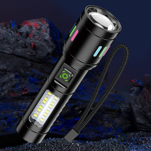 High Brightness <b>Rechargeable</b> <b>Flashlight</b> KSC 1578 LED Torch With Strap For Outdoor Use - Product Image 4