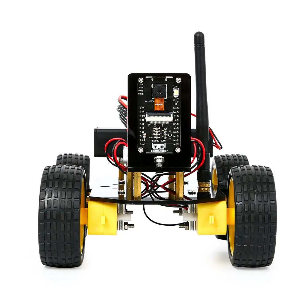 Composants électroniques Patrol Automobile Part Intelligent Tracking Line Smart Car Arduino Kit de robot à 2 roues motrices