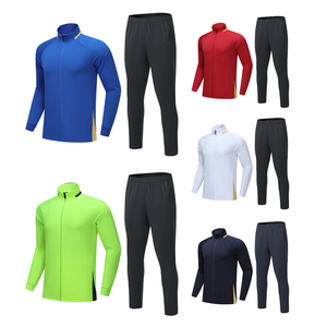 Zipper Up Soft Shell Trackpants 2 Piece Set Men With Piping Elastic Cuffs Unisex Nylon Windbreaker - Product Image 4