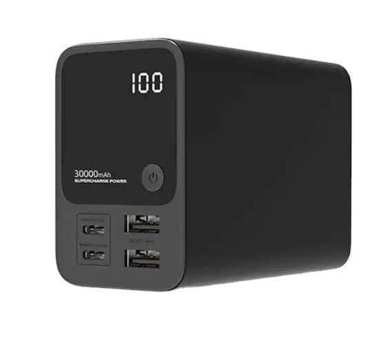 Banco portátil de alta capacidade para laptop, banco de potência portátil PD 200w, 27000mah