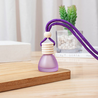 Flacon vide rechargeable en verre de 8 ml pour diffuseur de parfum de voiture avec bouchon à vis, flacon diffuseur d'aromathérapie