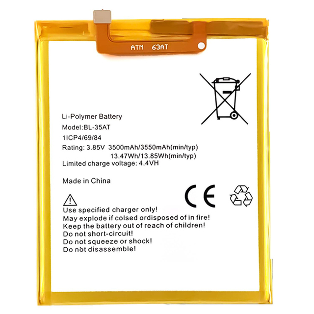 CHIN Manufacturers AX8 AX7 BL-35AT 3550mAh Mobile Phone Battery for Tecno Phantom 8 Battery