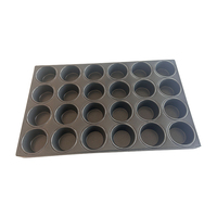 Moule à gâteau personnalisé 24 tasses 530x325x38mm, moule à muffins antiadhésif commercial pour boulangerie