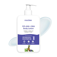 Hydratant exfoliant à 12 % d'acide glycolique, traite l'acné du dos, le KP et la sécheresse, lotion corporelle AHA aux acides lactique et citrique