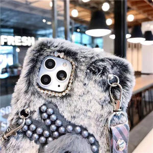 <span class=keywords><strong>เคส</strong></span>โทรศัพท์มือถือขนฟูประดับพลอยเทียมคริสตัลวิบวับน่ารัก,<span class=keywords><strong>เคส</strong></span>โทรศัพท์มือถือสำหรับ Iphone 12 Pro 11และ12ฤดูหนาว - Product Image 4
