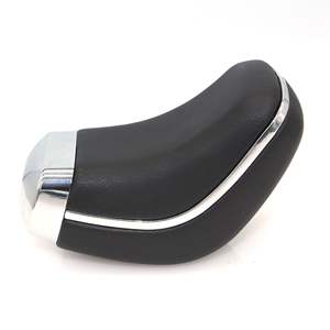 Pommeau de levier de vitesse en cuir noir, transmission automatique, pour Toyota Reiz, conception ergonomique - Product Image 2