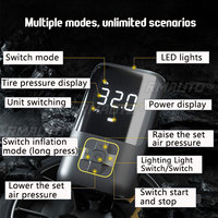 Compresseur d'air électrique portable avec pompe à air multifonction LED pour vélo, automobile, voiture, gonfleur Type-C 12V, maison intelligente