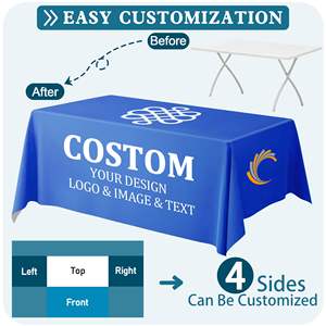 ผ้าปูโต๊ะโพลีเอสเตอร์แบบเรียบง่าย ลายการ์ตูน ปรับแต่งได้ สำหรับงานธุรกิจ ใช้ในบ้าน โรงแรม ทนทาน <span class=keywords><strong>เป็น</strong></span>มิตรกับสิ่งแวดล้อม - Product Image 3