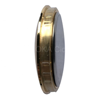 Inserts de montre de 36 mm, lunette dorée, cadran blanc, chiffres arabes, petite taille, mini inserts de montre en métal, adaptés aux montres.