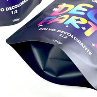 Op maat gemaakte biscuitverpakking van gemetalliseerd gelamineerd, hersluitbaar ziplock-materiaal, staande zak voor snoep en snacks met ritssluiting.
