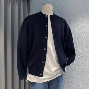 Bán Buôn Người Đàn Ông Mỹ Giản Dị Loosethin Đan Áo Hàn Quốc Phiên Bản <span class=keywords><strong>Crewneck</strong></span> Áo Len Cardigan - Product Image 4