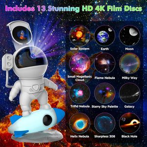 Ngôi sao phi hành gia chiếu ánh sáng thiên hà, một máy chiếu đầy sao vũ trụ 13 trong 1, tăng gấp đôi như một đèn chiếu đêm không gian - Product Image 3
