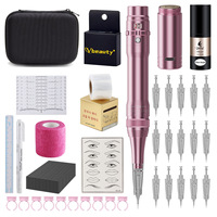 Nouveaux kits de machines P.M.U 2023, kit de machine de maquillage permanent sans fil, stylo de tatouage, machine de microblading, appareil de micropigmentation P.M.U