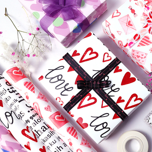 Wholesale 80g Valentine's Day Art <b>Paper</b> Tissue 43*300cm Gift Luxury Custom Packaging Wrapping <b>Paper</b> Roll - Product Image 5