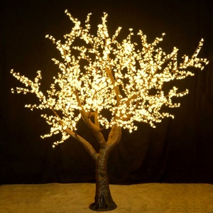 Árbol <span class=keywords><strong>de</strong></span> Luz <span class=keywords><strong>LED</strong></span> Artificial <span class=keywords><strong>de</strong></span> Flores <span class=keywords><strong>de</strong></span> Cerezo Blancas para Decoración <span class=keywords><strong>de</strong></span> Jardín, Bodas, Paisajes y <span class=keywords><strong>Navidad</strong></span>, Resistente al Agua IP65, 3m, Venta al por Mayor - Product Image 5