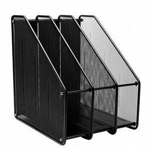 Magazine Holder Rack <b>Organizer</b> Racks Multipurpose Use to Display <b>Files</b> Metal Mesh Magazine <b>File</b> Holder Desk Organizing - Product Image 2