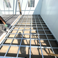 Bâtiment préfabriqué modulaire mobile en kit, conteneur de bureau en verre personnalisé, maison pliable et transportable