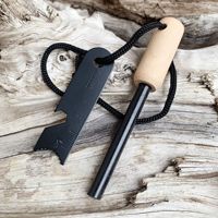 Kit allume-feu de survie en acier inoxydable avec silex de magnésium pour accessoires de camping