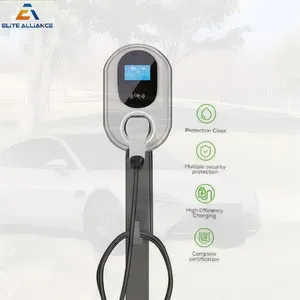 22kw Fast EV Charger IP54 Wall Mount Wallbox Quick Electrical Car 32a Ev Charger Type 2 Station With 5m Length Cable