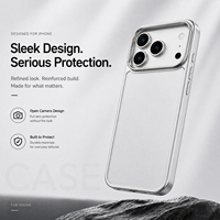 Nouvelle Arrivée Coque de Téléphone 2-en-1 en TPU et PC avec Cadre Électroplaqué, Housse de Protection Fine Antichoc et Anti-Rayures Compatible iPhone 17