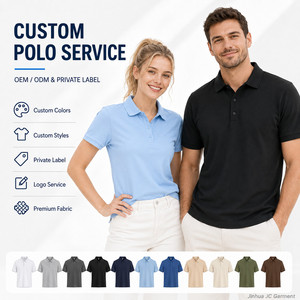 Chemises personnalisées en maille à manches courtes pour hommes et femmes, en denim premium 50% coton, respirantes, coupe classique, OEM ODM, chemises privées - Product Image 1