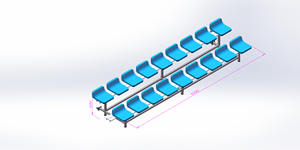 Asientos para Estadios de Fútbol al Aire Libre, Gradas para Canchas de Fútbol, Bancos con Andamios, Sillas para Gradas, Asientos para Tribunas de Estadios - Product Image 3