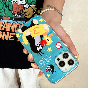 Custodia <span class=keywords><strong>Protettiva</strong></span> per <span class=keywords><strong>iPhone</strong></span> <span class=keywords><strong>XR</strong></span> e Apple 16 Pro con Effetto Ondulato Acquatico e Design Carino a Forma di Talpa Nuotante - Vendita all'Ingrosso - Product Image 2