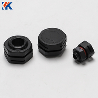 Vente flash : Accessoires d'éclairage LED étanches IP68, bouchon d'aération en nylon M15, couleur noire, bouchon d'aération respirant en plastique