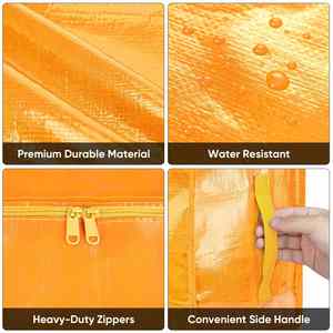 Bolsas de Mudanza Extra Grandes y Resistentes con Cierre Reforzado y Asas Anchas, Contenedores de Almacenamiento Resistentes a la Humedad, Cubos de Embalaje - Product Image 2