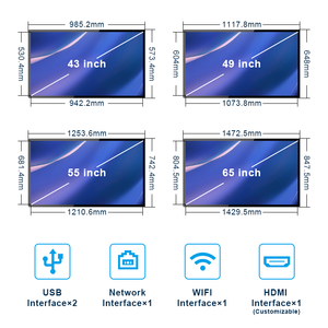 43 polegadas Touch Screen Quiosque Controle Remoto Digital Signage <span class=keywords><strong>Display</strong></span> 4k Indoor <span class=keywords><strong>Interactive</strong></span> Window Advertising Machine - Product Image 5